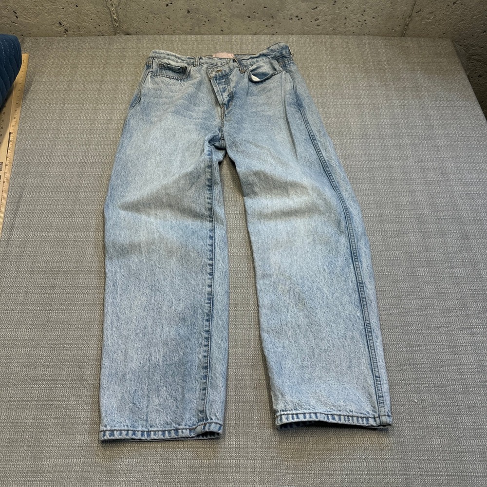 Revice Denim Jeans Womens Size 31 Light Wash Button Fly Relaxed Fit Retro